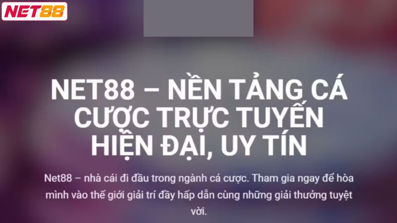 Net88 Có Uy Tín Không - Đánh Giá Tổng Quan Về Điểm Cược 3 Thiết kế trang web thân thiện để giải đáp Net88 có uy tín không